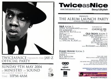 Jay-Z Album Launch Party @ Ministry of Sound, London