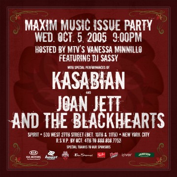 Maxim Music Issue Party, New York