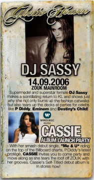 Cassie Album Launch / Ghetto Heaven @ Zouk, Kuala Lumpur, Malaysia